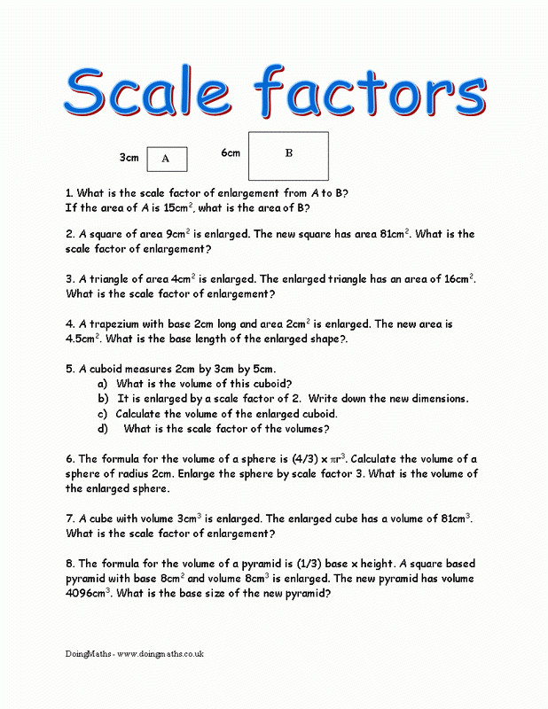 50 Finding Scale Factor Worksheet Chessmuseum Template Library