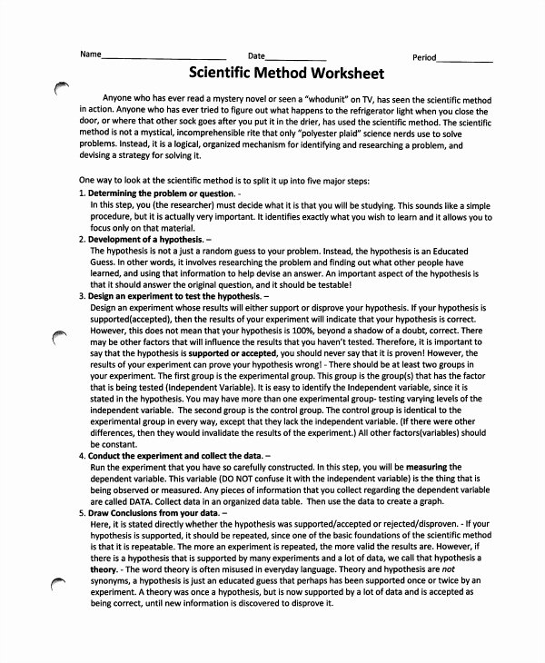 scientific method worksheet with answers pdf