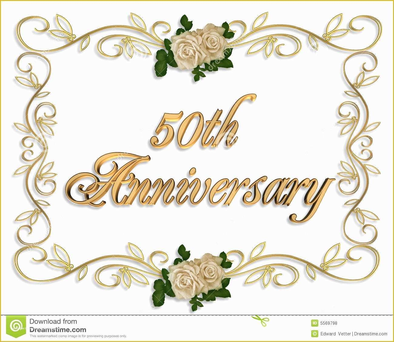 free 50th anniversary invitation templates
