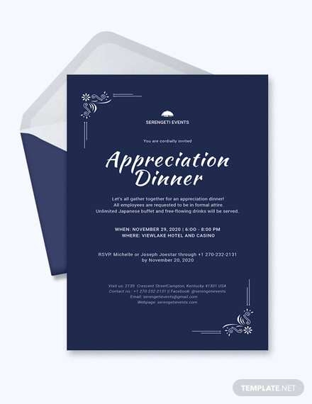 52 Create Formal Invitation Dinner Template For Free By Formal 
