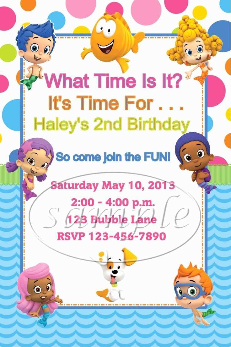53 Customize Our Free Blank Bubble Guppies Invitation Template With 