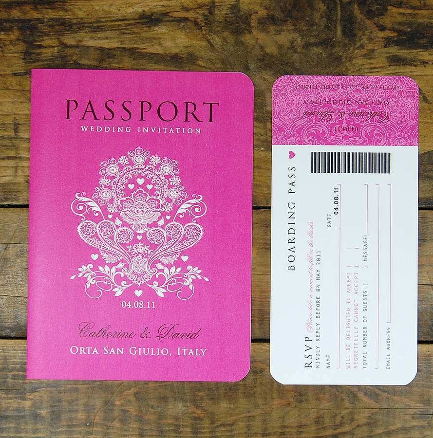 free printable passport birthday invitation template