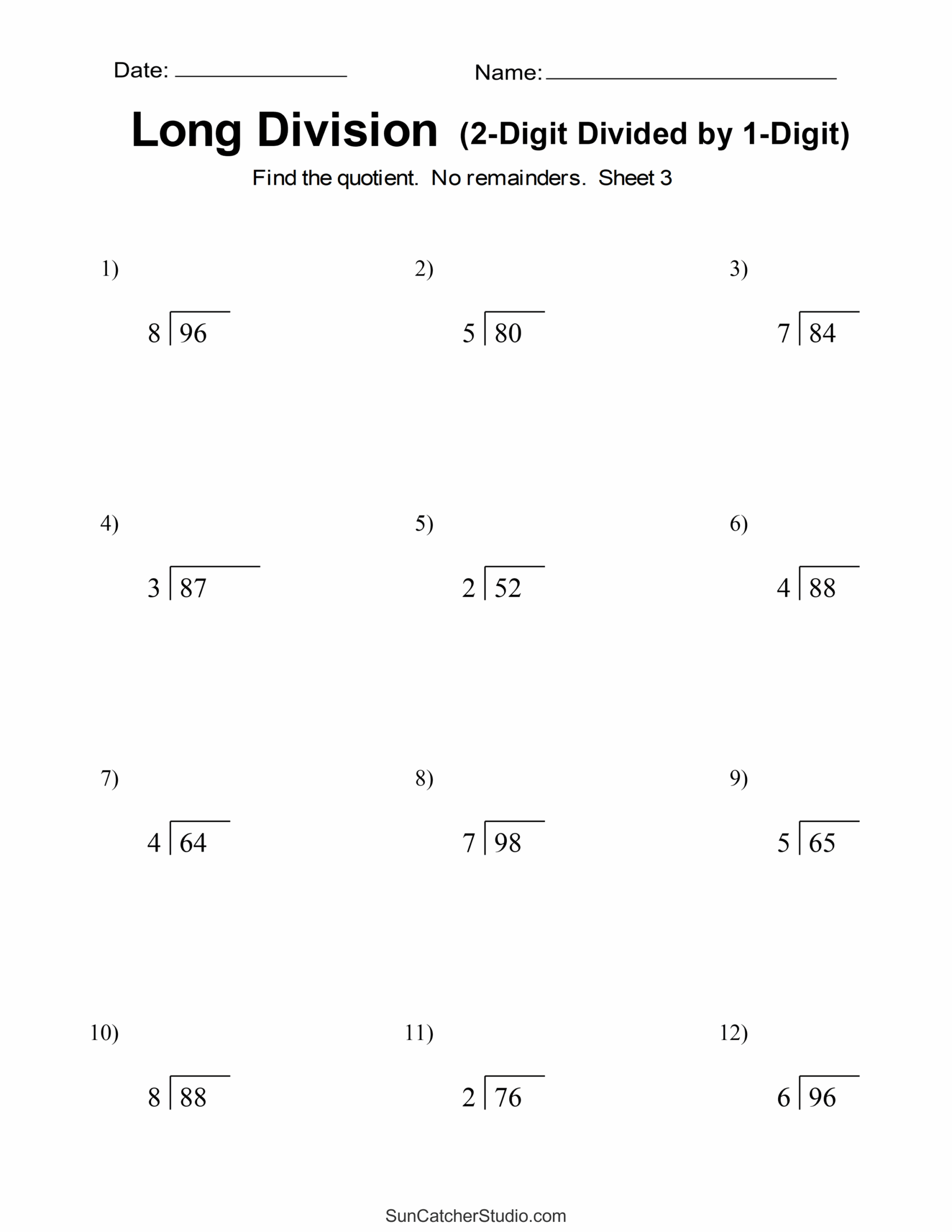division worksheets grade 3 pdf