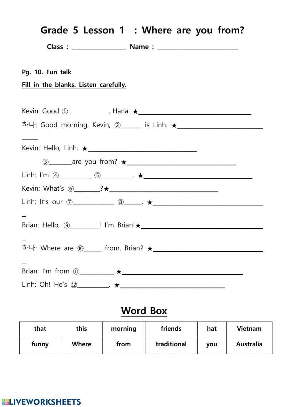 5th Grade Worksheet Worksheet Live Worksheets Worksheets Library