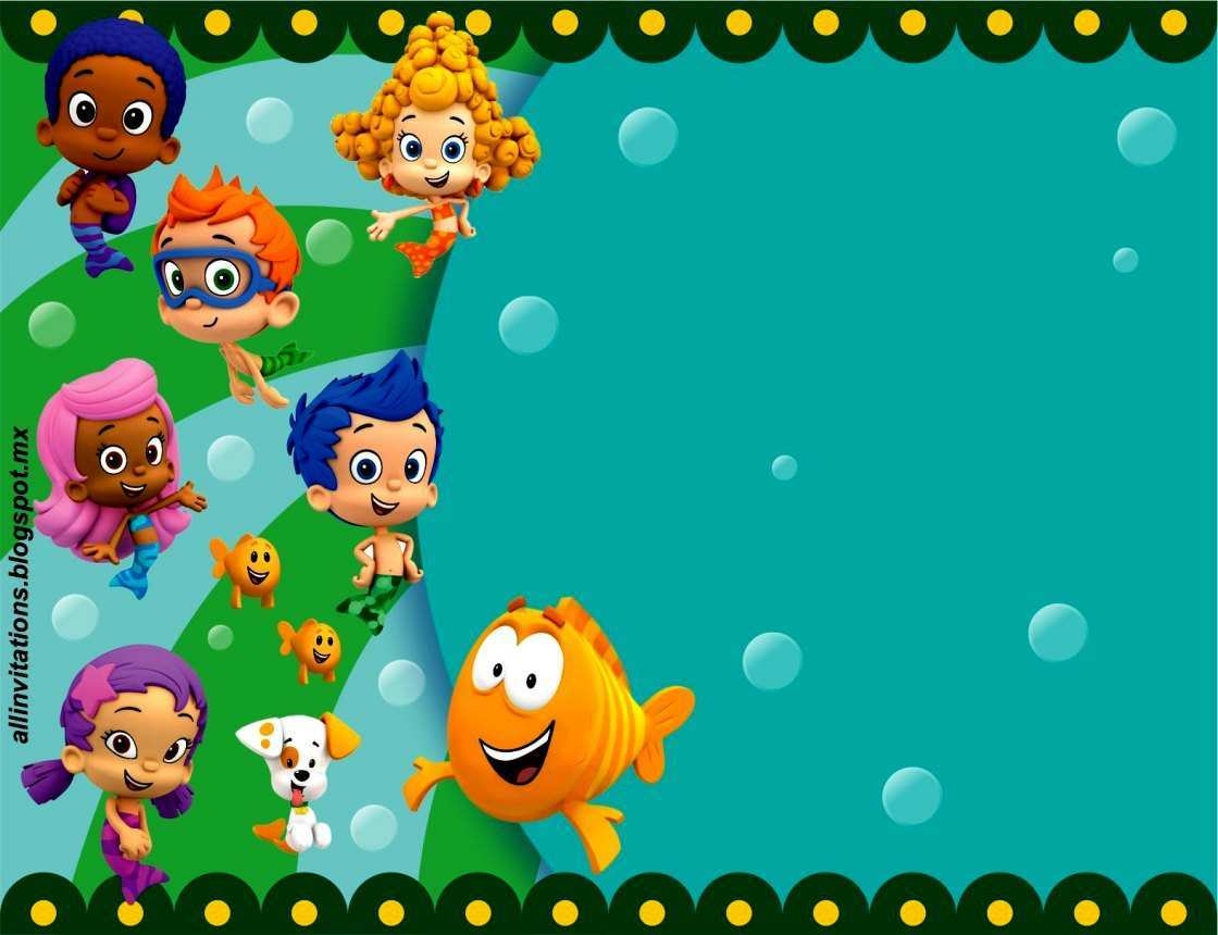 free bubble guppies invitation template