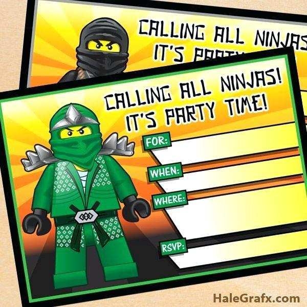 68 Customize Our Free Ninja Birthday Invitation Template Free Layouts