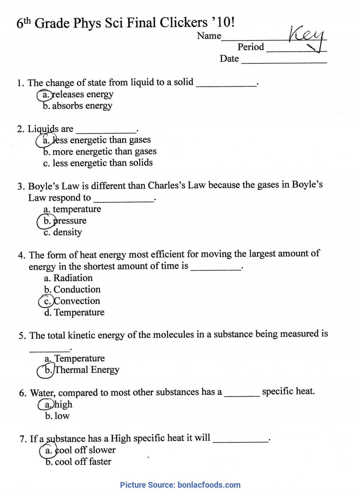 6th Grade Science Lessons And Worksheets Scienceworksheets