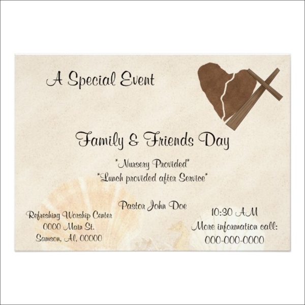 free church invitation templates