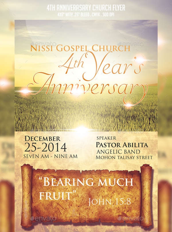 7 Church Invitation Samples Word PSD AI Vector EPS