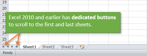 excel worksheet shortcuts