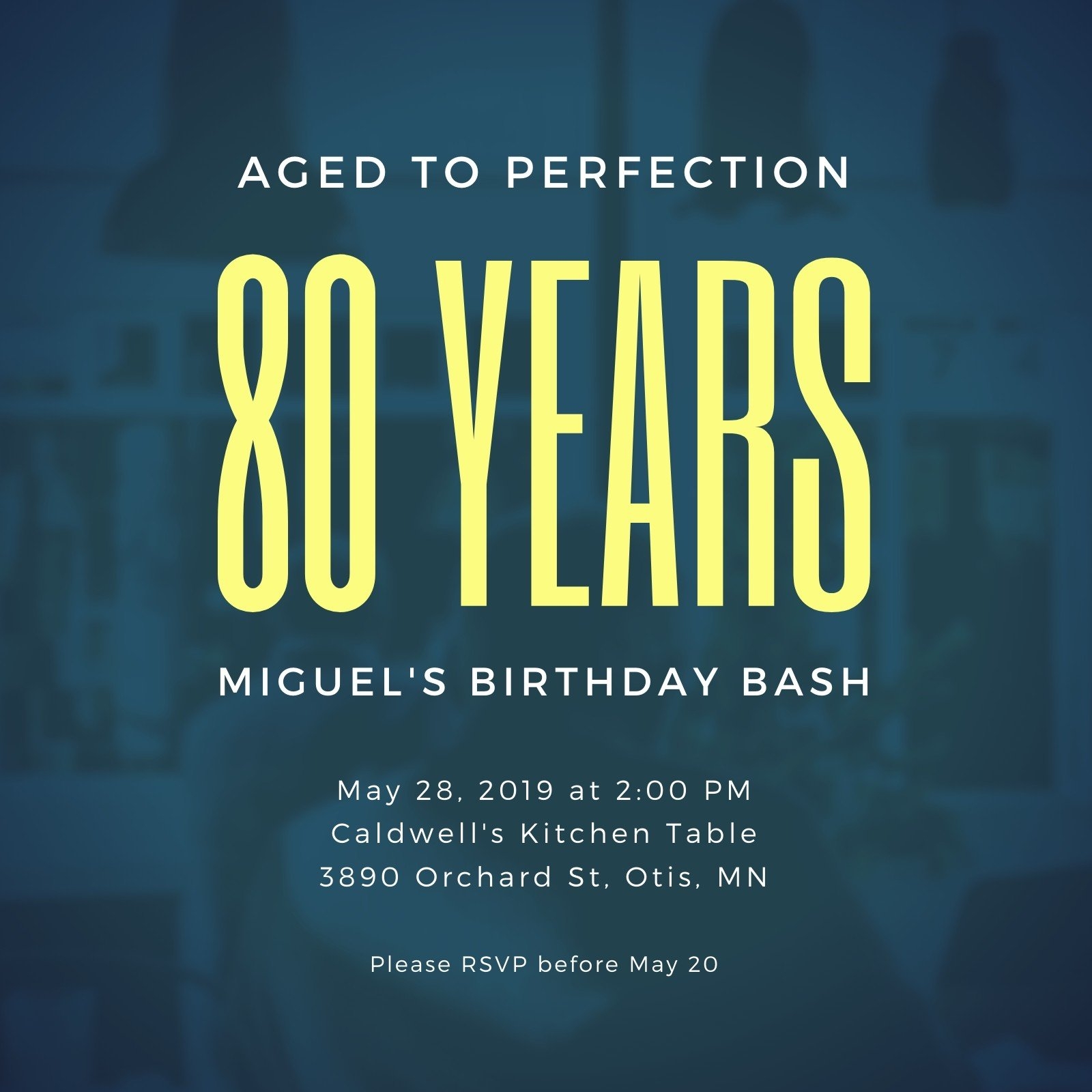 80Th Birthday Invitations Free Templates