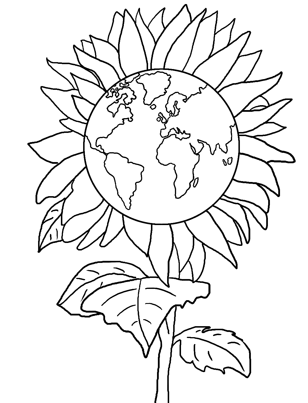 earth day coloring pages free