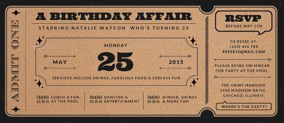 84 Customize Free Photoshop Birthday Invitation Template In Photoshop 
