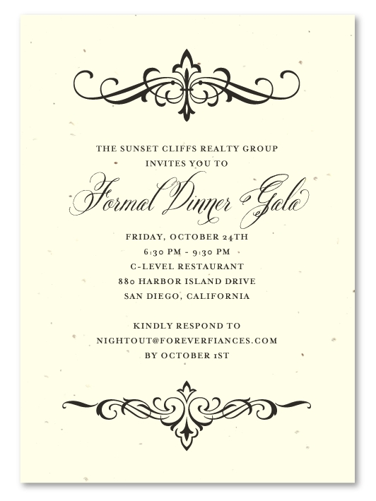 89 How To Create Formal Dinner Party Invitation Template Templates With 