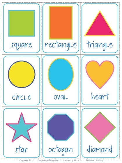 9 Best Images Of Basic Shape Flash Cards Printable Basic Printable 