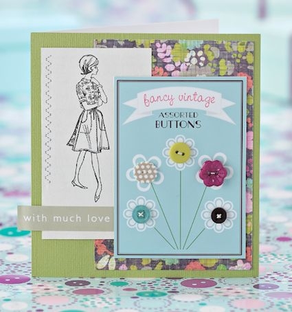 9 Best Images Of Vintage Button Cards Printable Vintage Button Card 