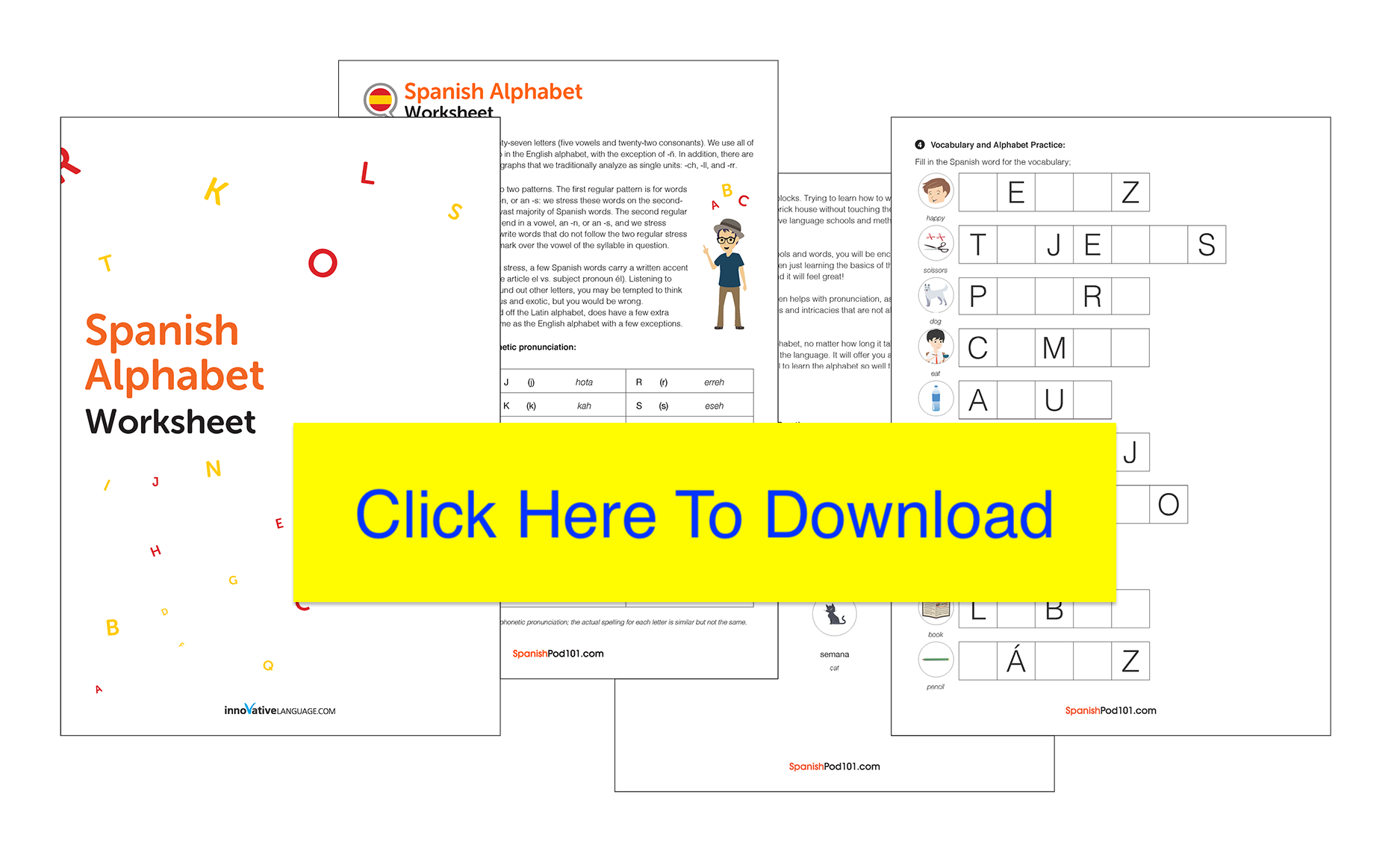 free spanish worksheets pdf