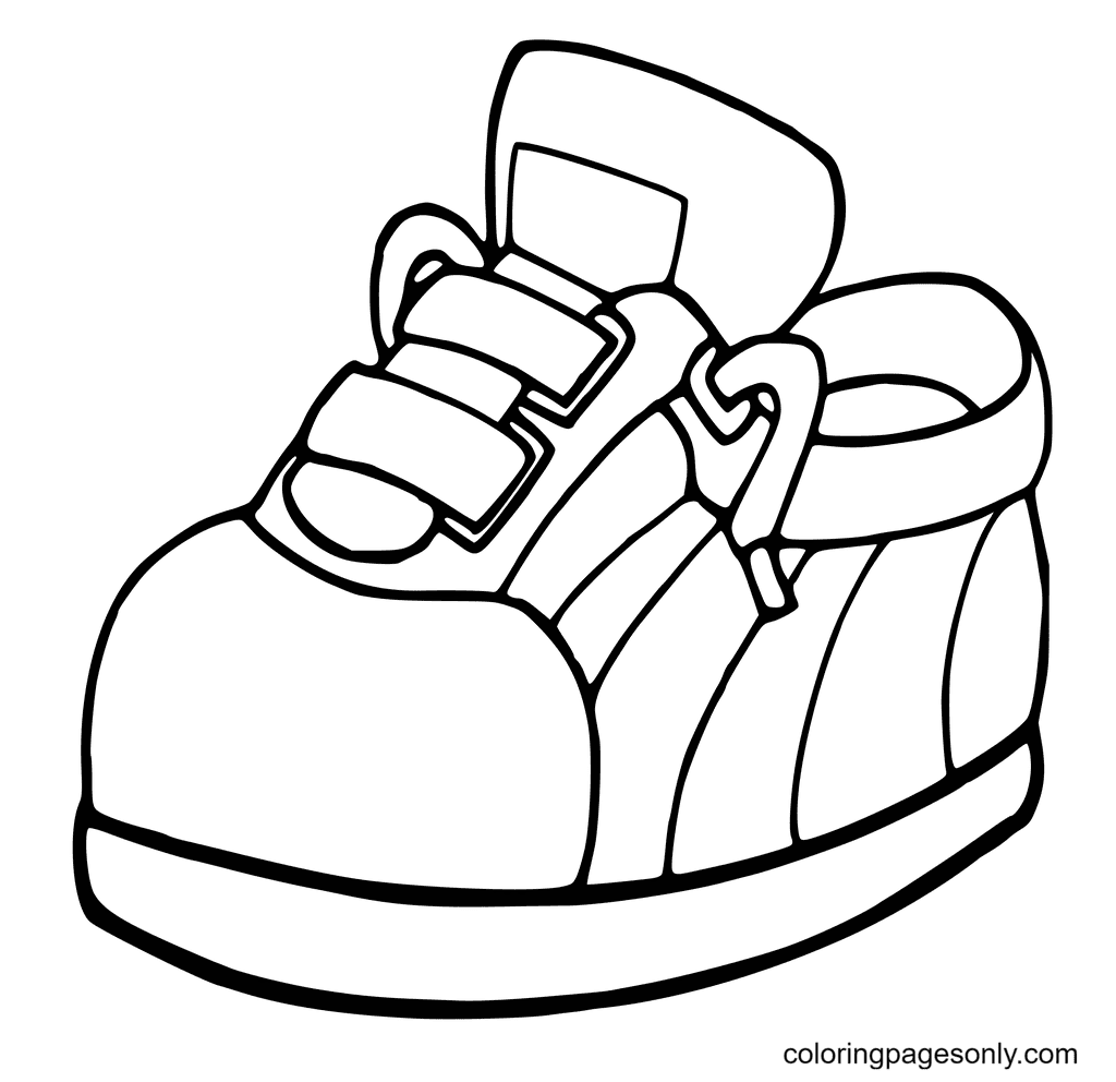 91 Shoe Coloring Pages ColoringPagesOnly