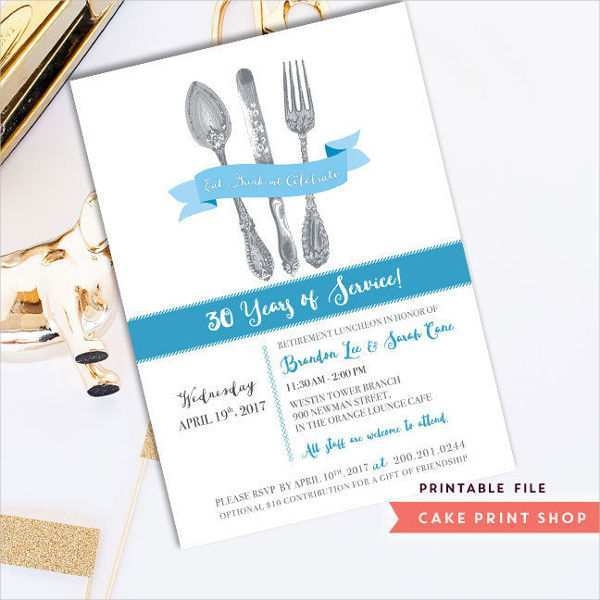 95 Standard Formal Lunch Invitation Template PSD File By Formal Lunch