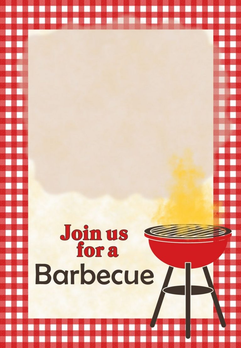 A Barbecue Free Printable Party Invitation Template Greetings 
