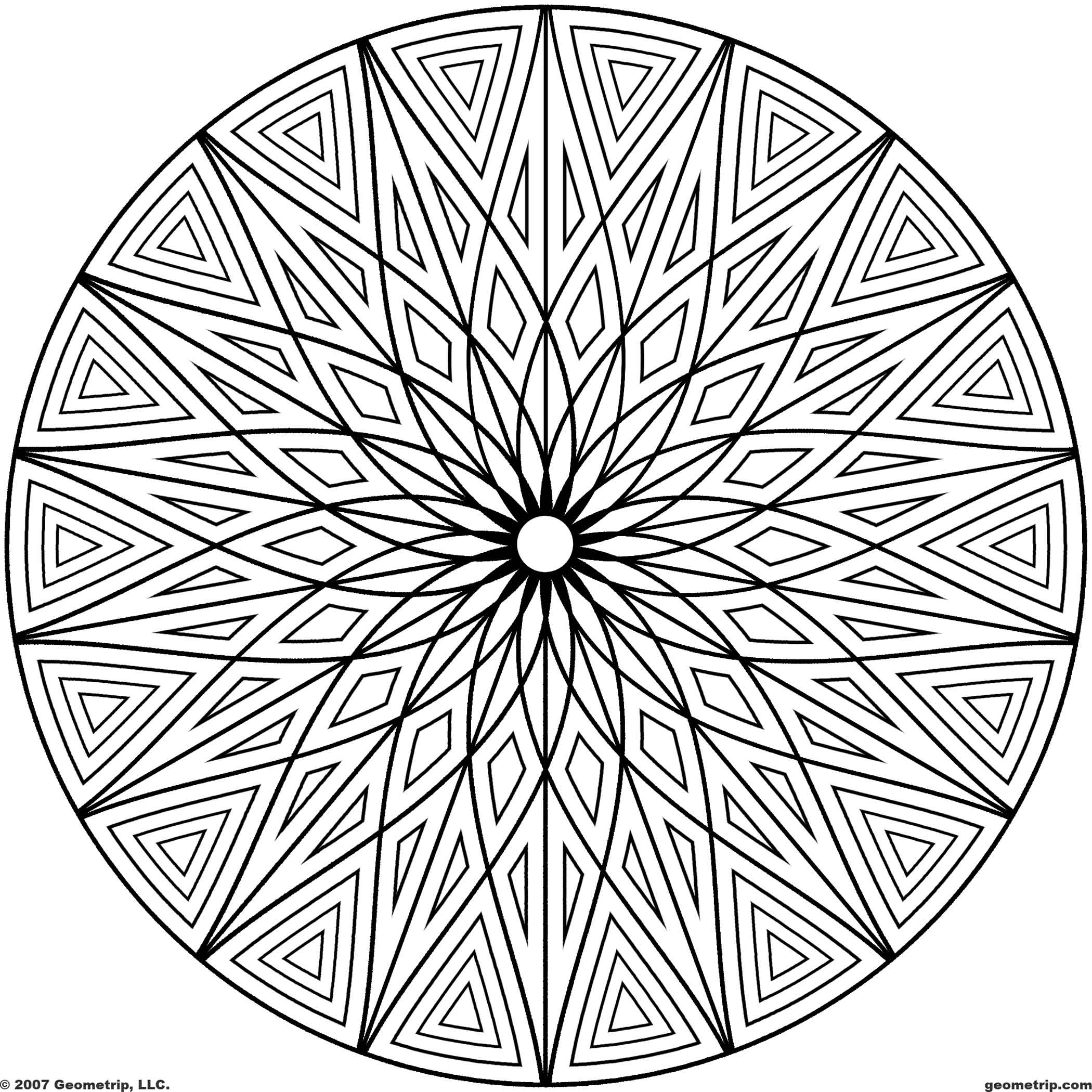 Abstract Shapes Coloring Pages Coloring Home
