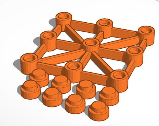 Achi Game Board By ThR33VaN Download Free STL Model Printables