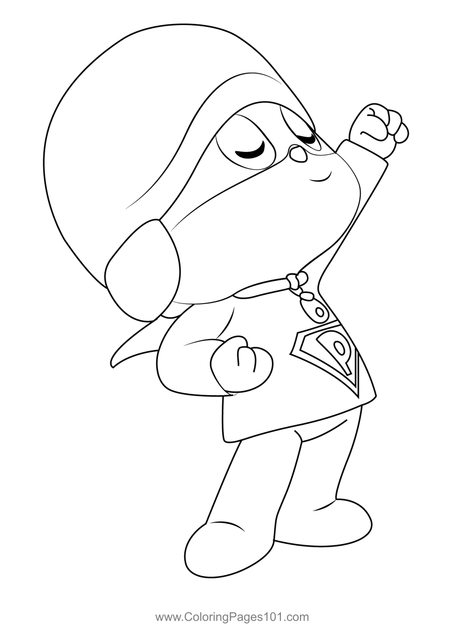 Action Pocoyo Coloring Page For Kids Free Pocoyo Printable Coloring 