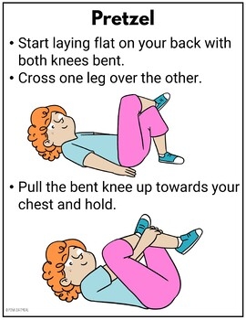 printable stretching cards