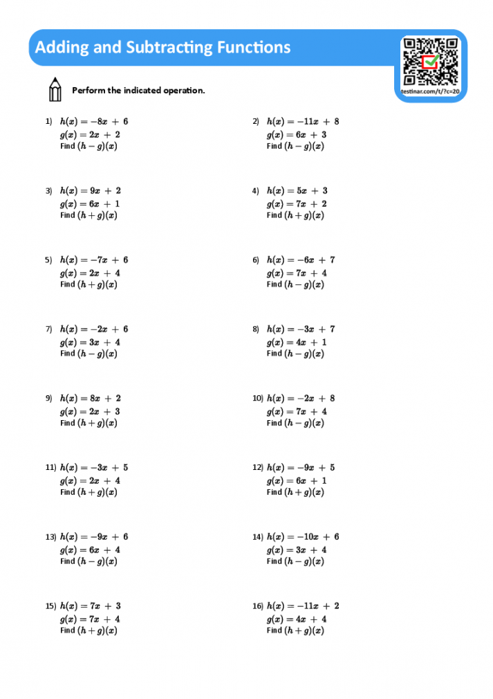 functions worksheet pdf