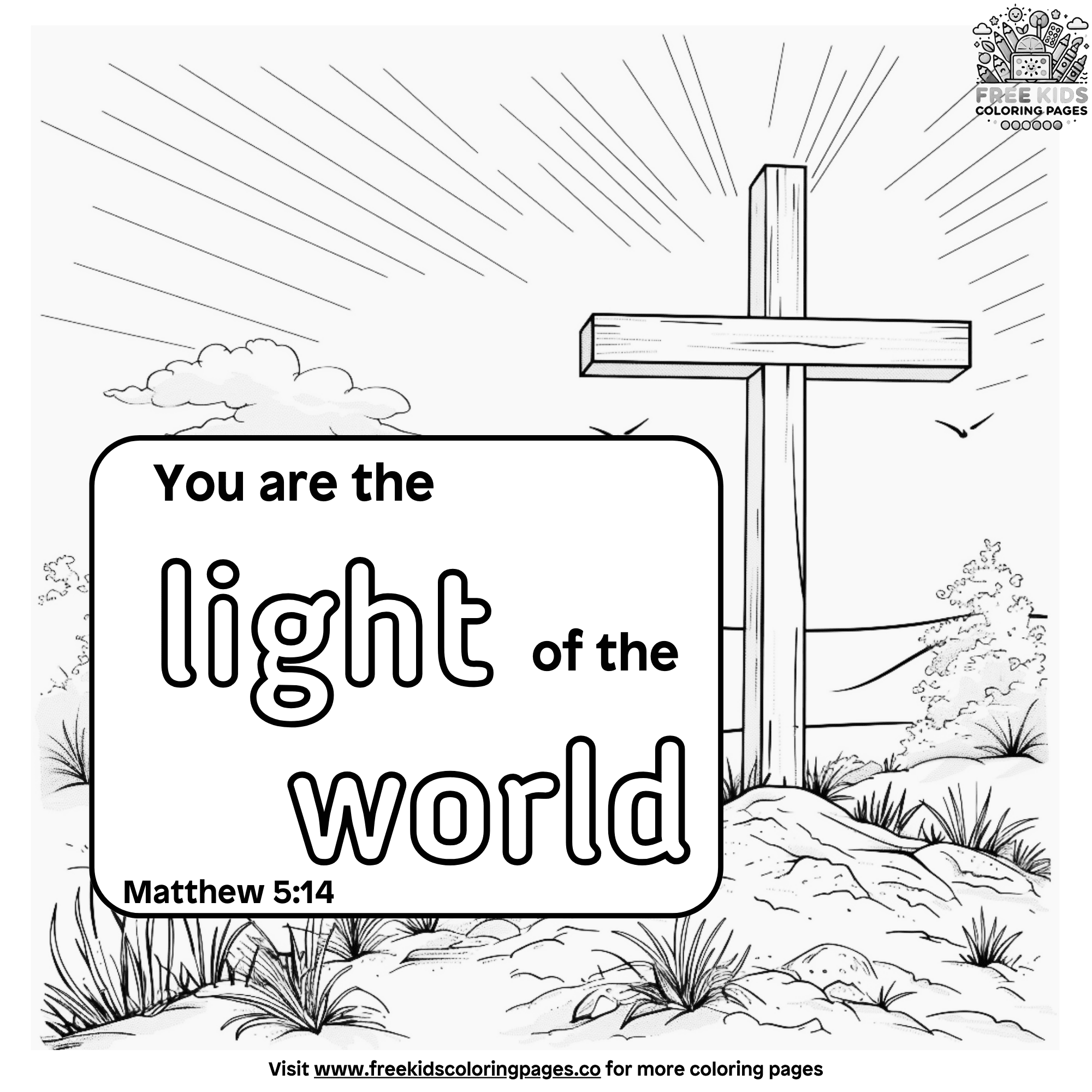 Adorable Bible Verse Coloring Pages For Preschoolers
