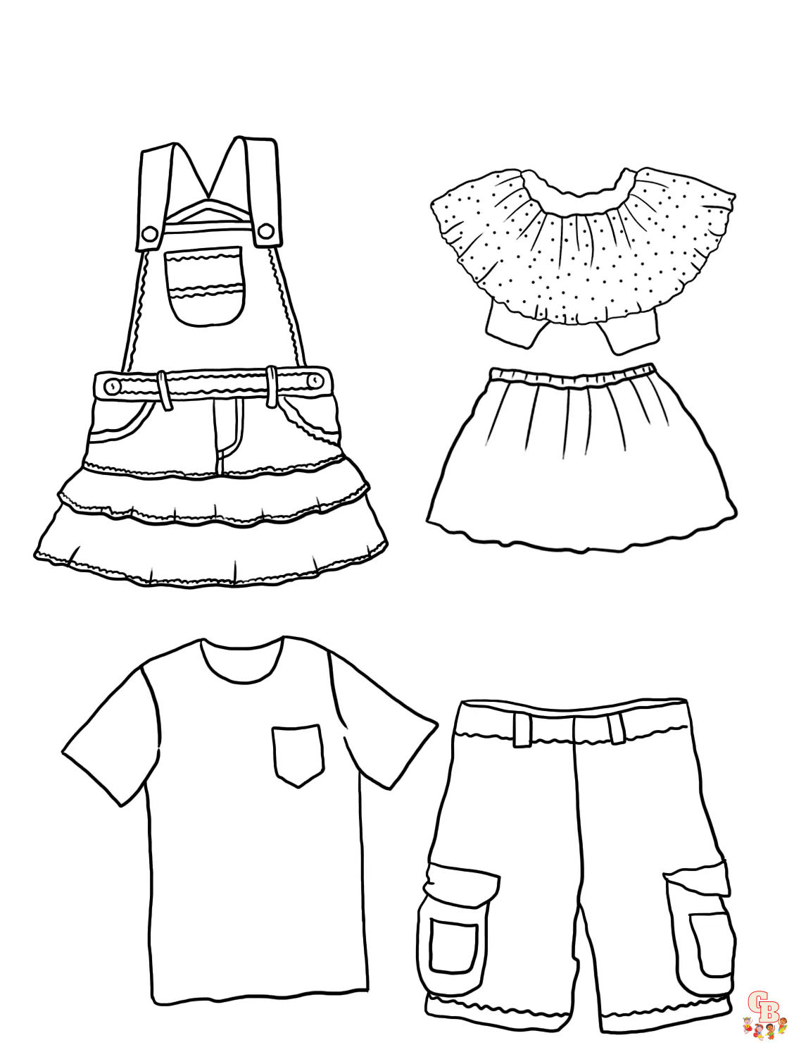 Clothes Coloring Pages