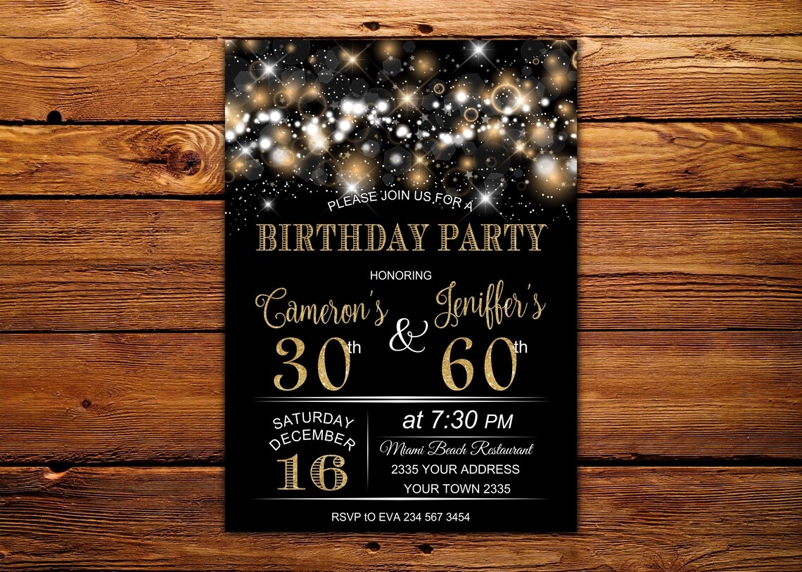 free joint birthday invitation templates