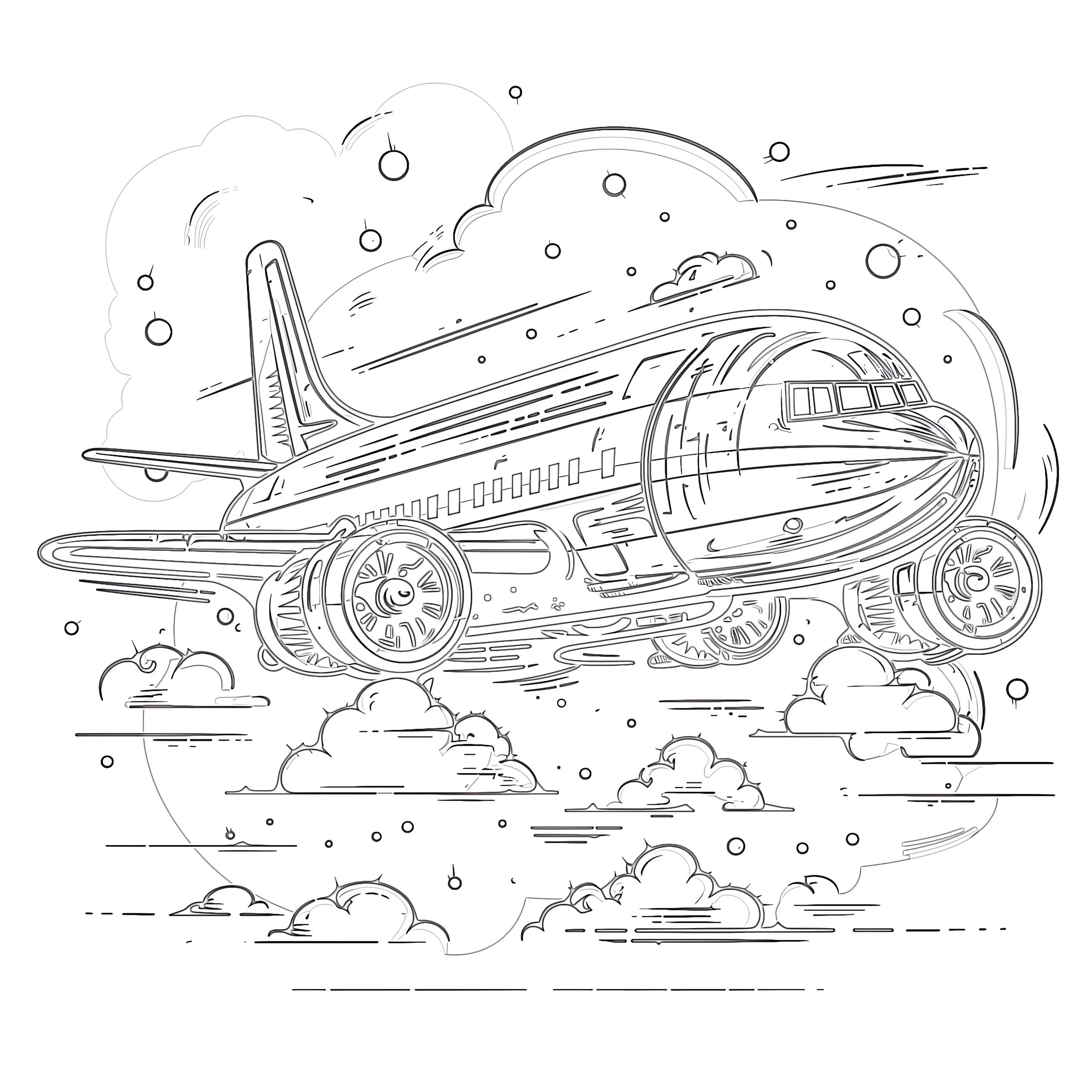 free coloring pages airplanes
