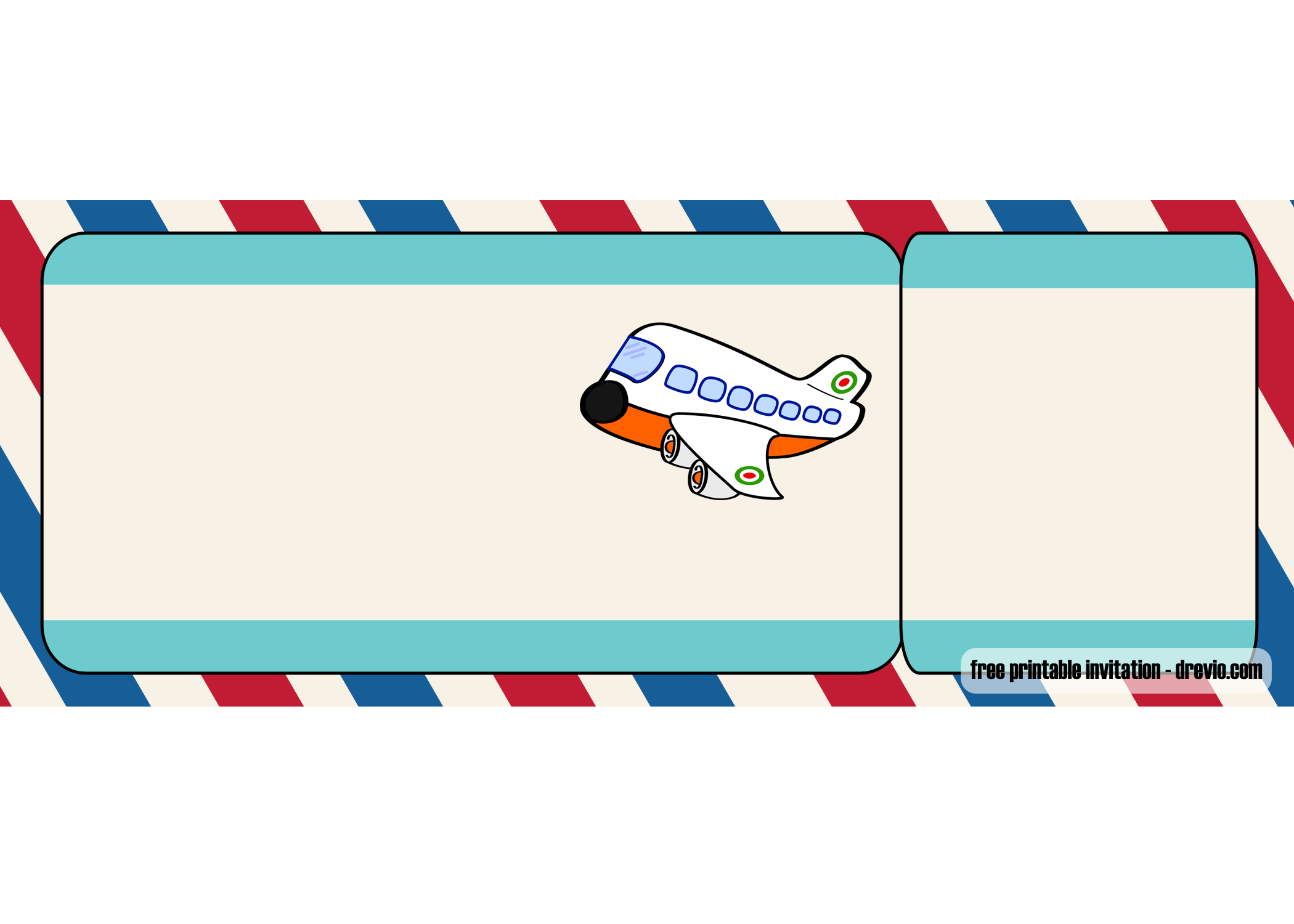 Airplane ticket invitation template 4 FREE Invitation Templates Drevio