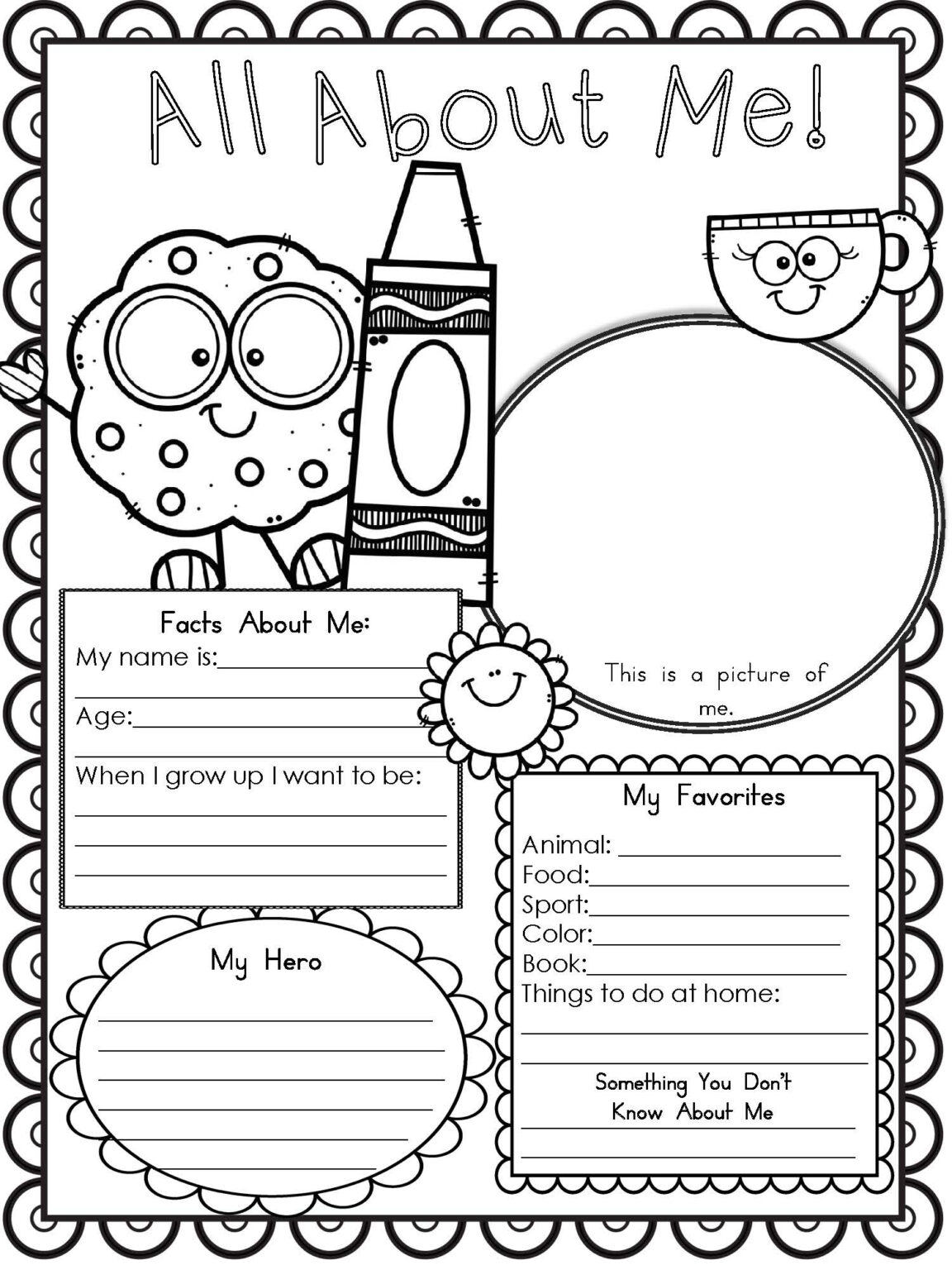 All About Me Activities For Toddlers Printable Printable Worksheets