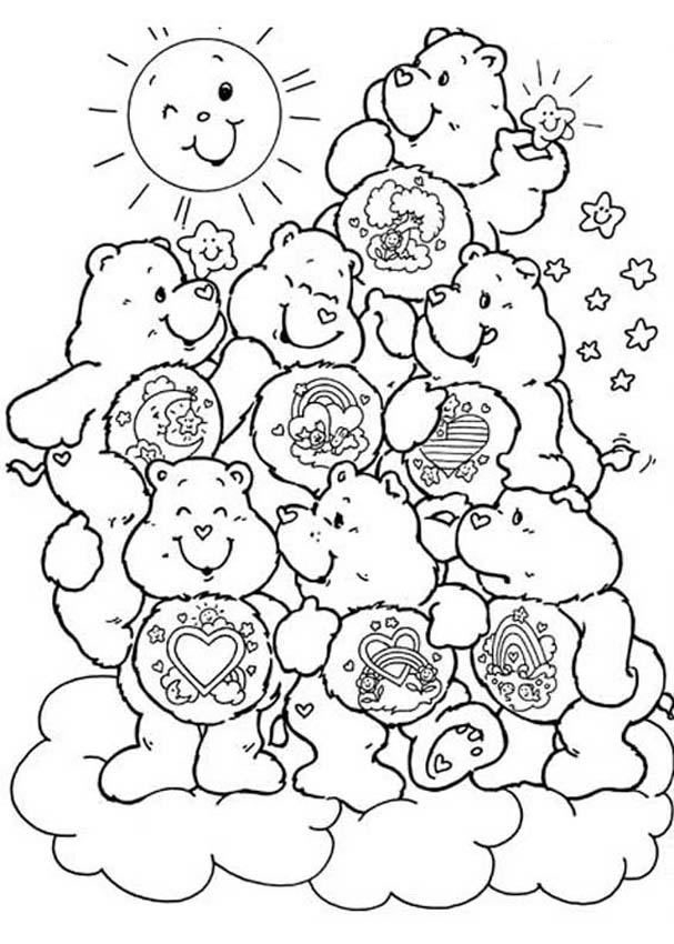All Care Bears Coloring Pages Hellokids