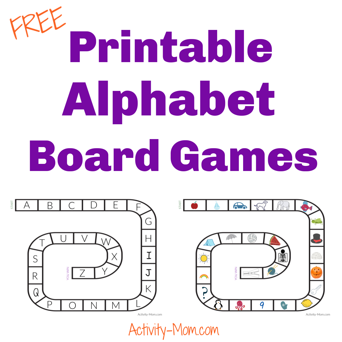printable alphabet board game