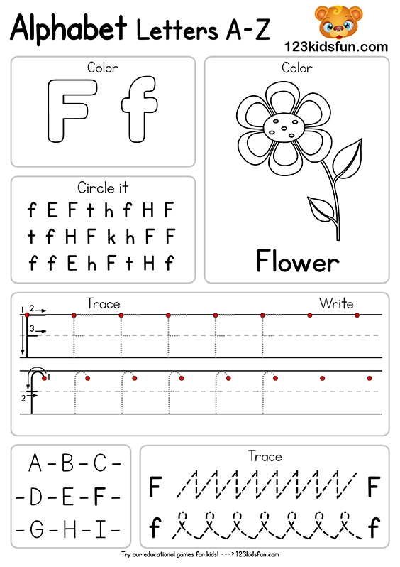 Alphabet Letters For Kids Printable Infoupdate