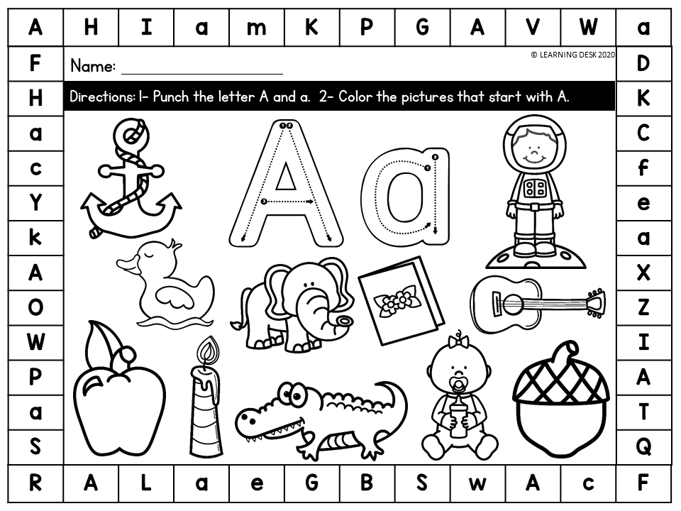 Alphabet Worksheets Letter Recognition Beginning Pre K Worksheets 