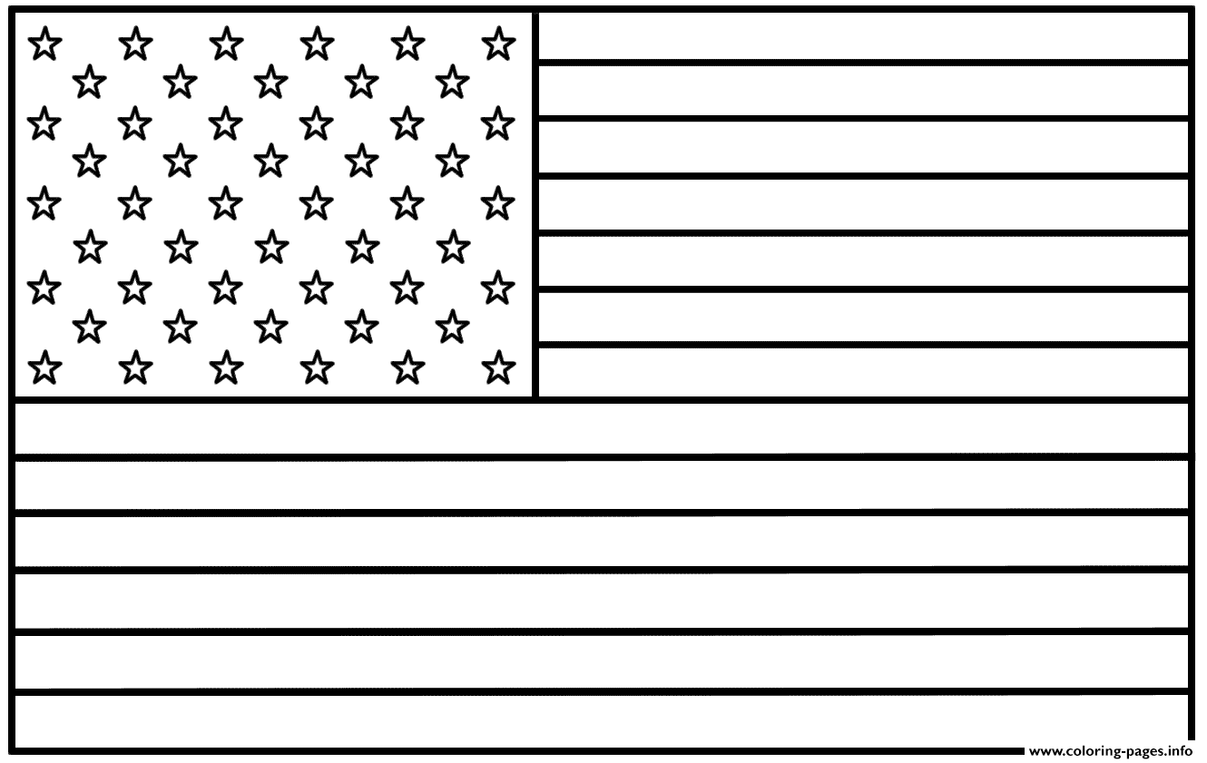 American Flag Coloring Pages Printable