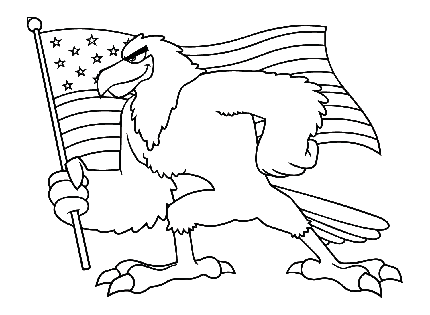 free printable coloring pages of the american flag