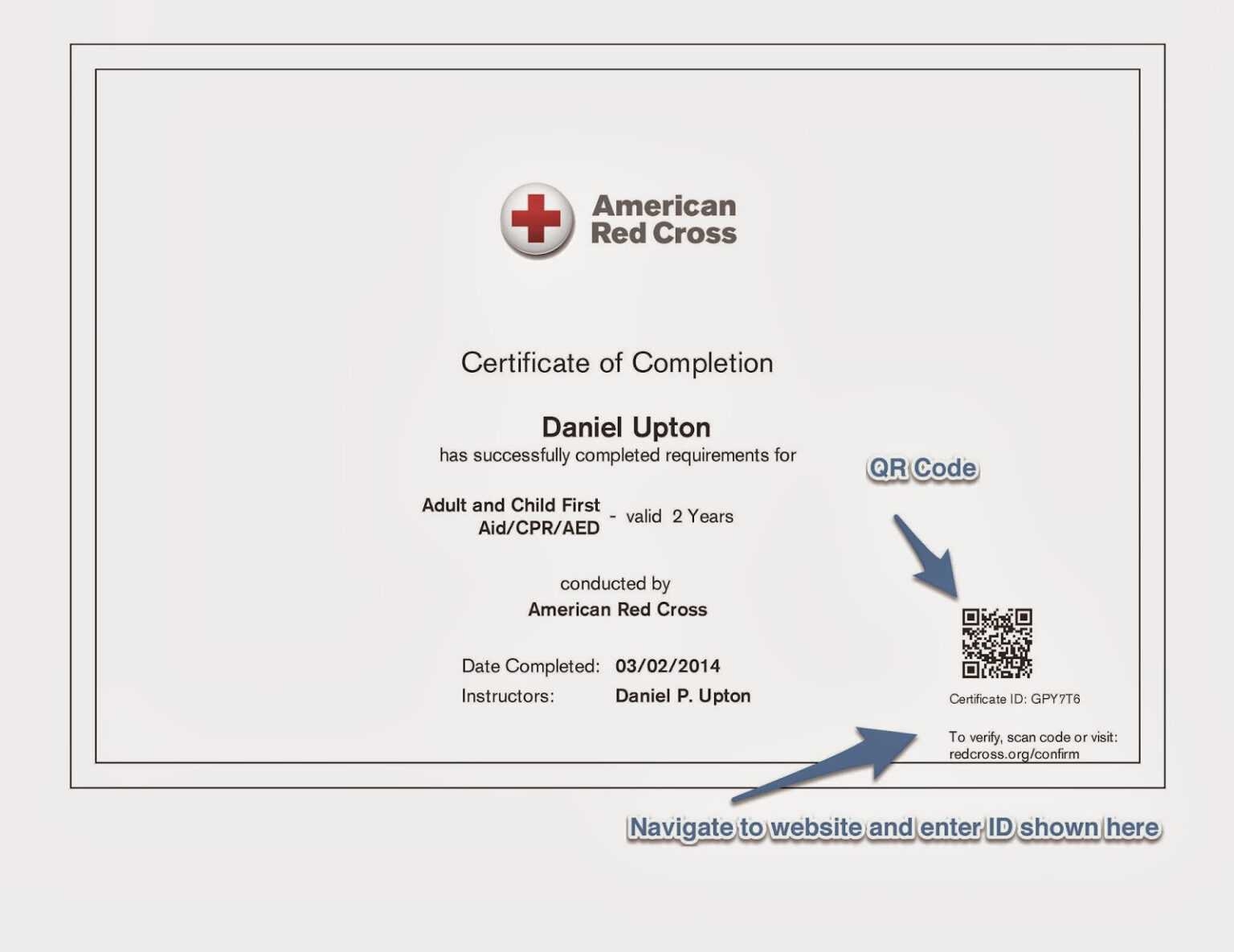 American Red Cross Cpr Card Template Aha Training Center Throughout 