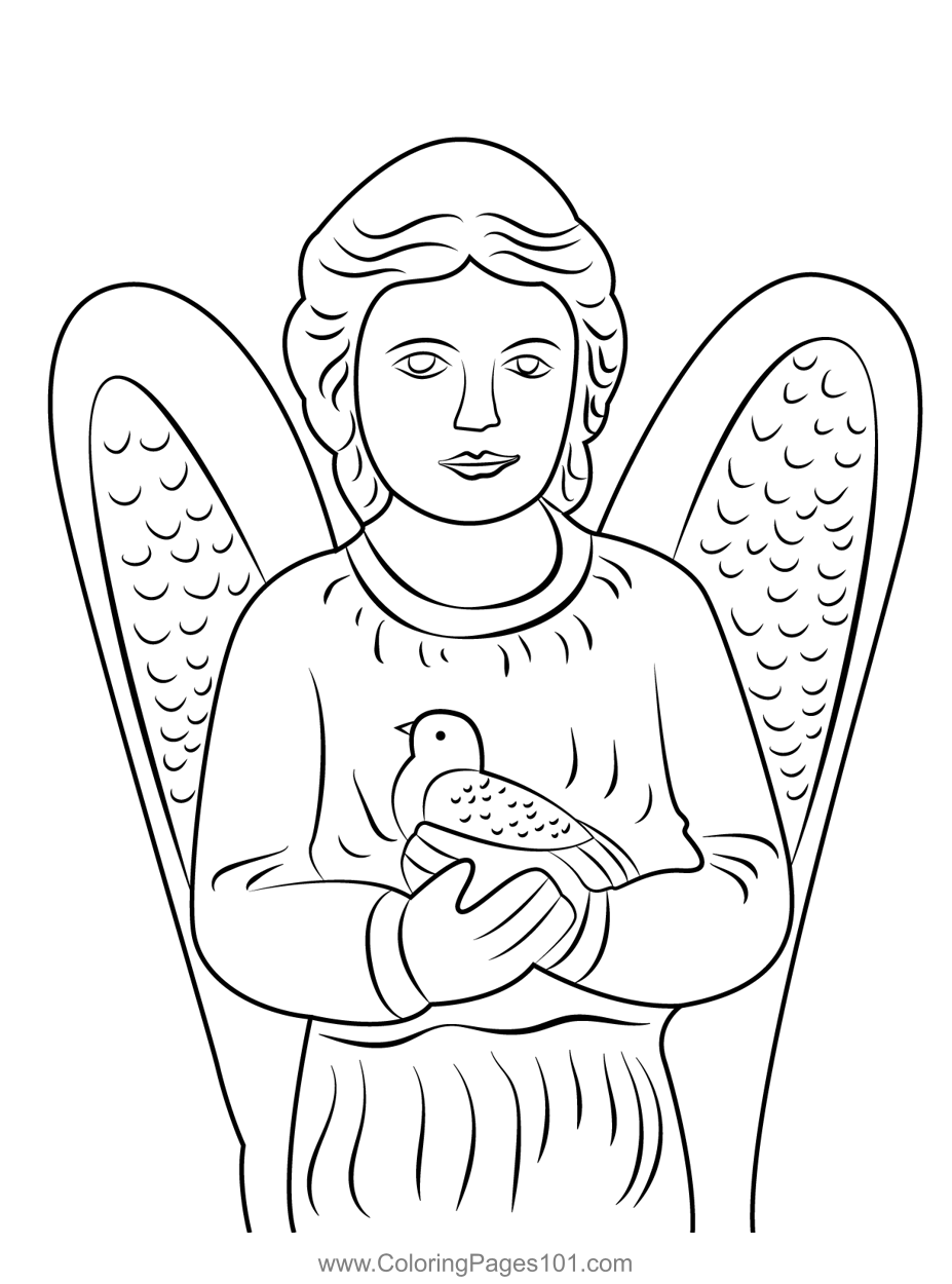 Angel Coloring Page For Kids Free Angels Printable Coloring Pages 