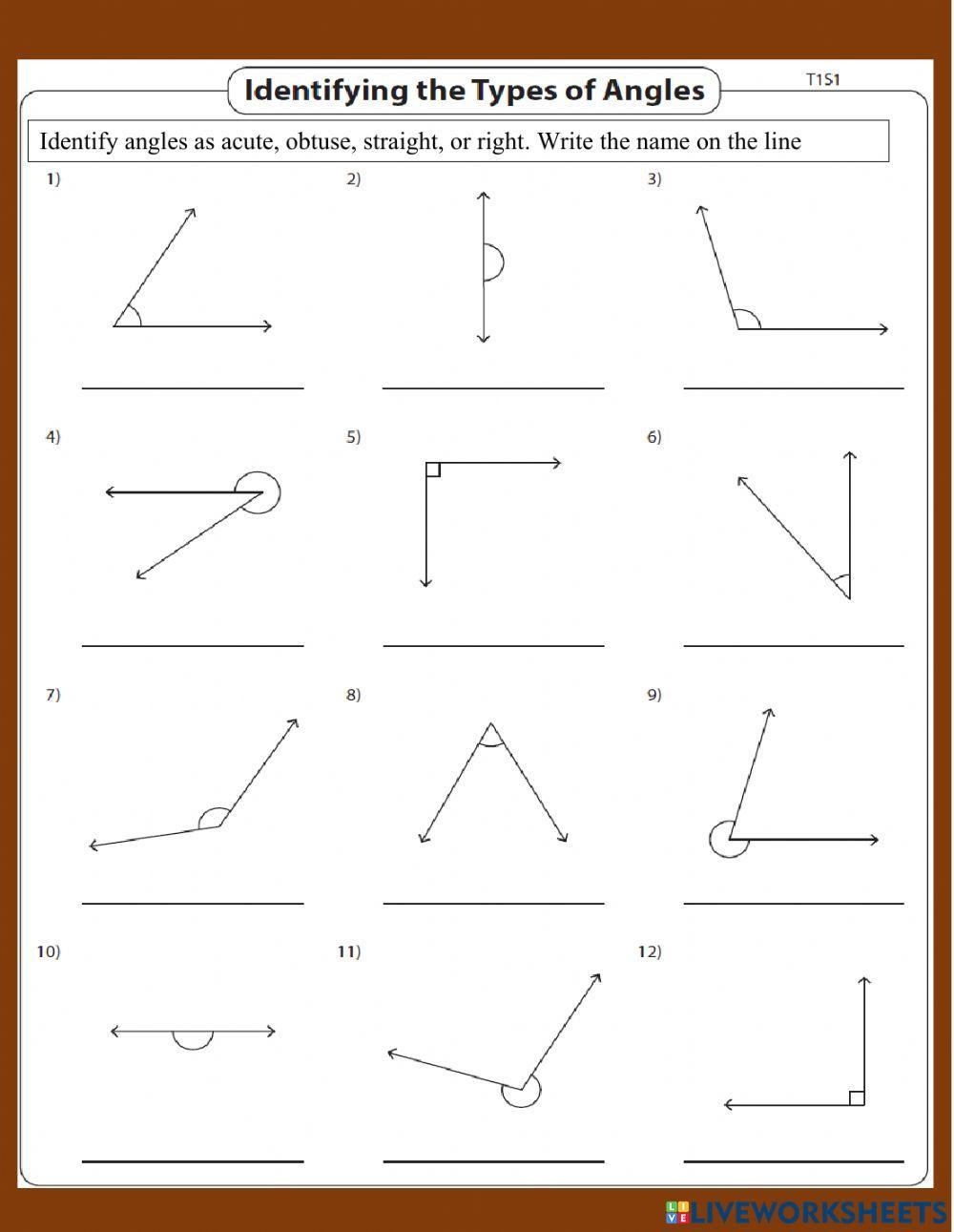 Angles Worksheets Worksheets Library