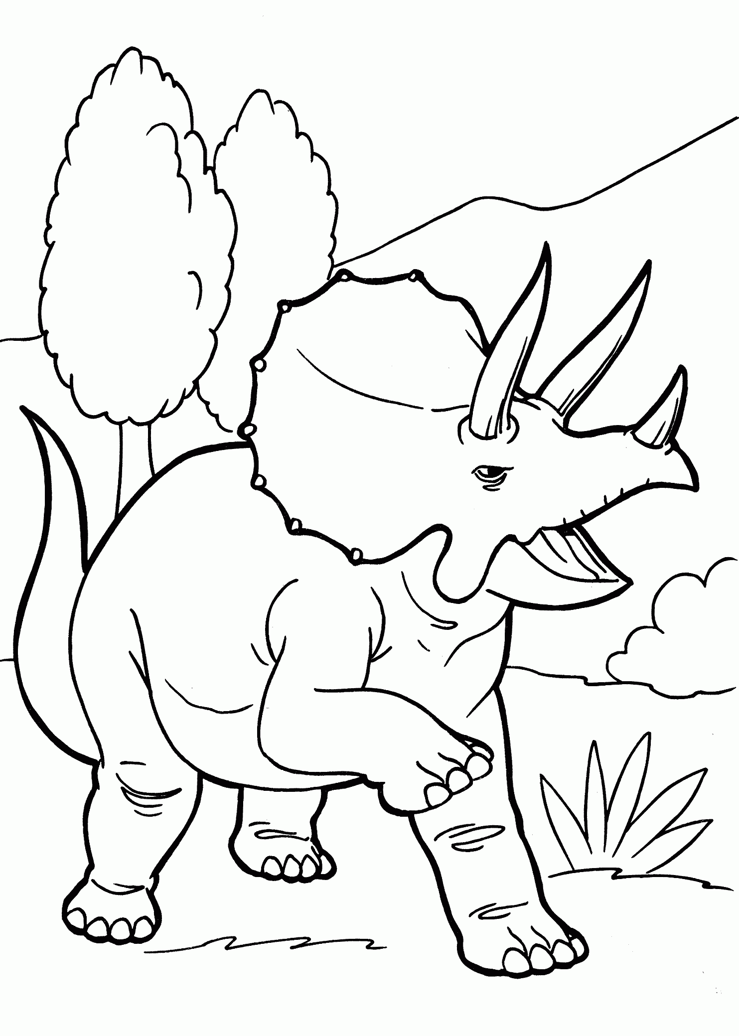 free printable dinosaurs coloring pages