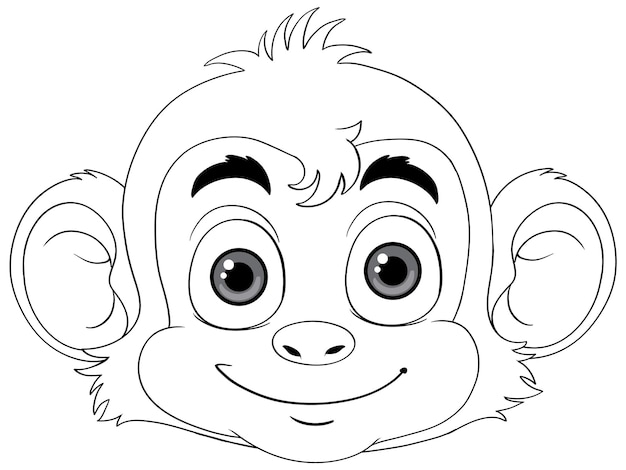 monkey free coloring pages