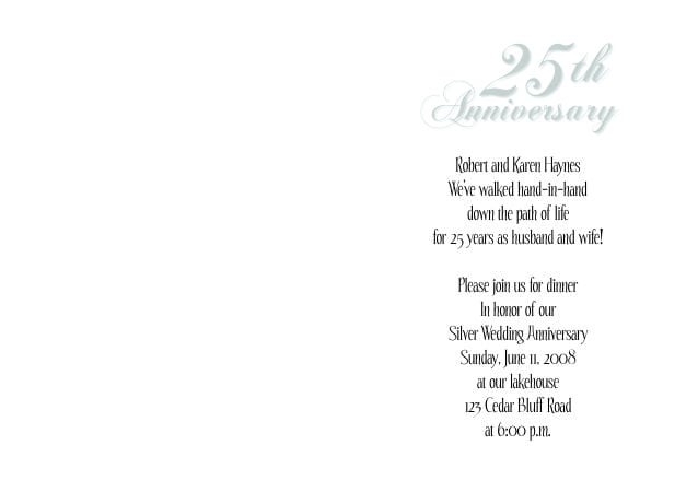 Anniversary Invitation Templates Free