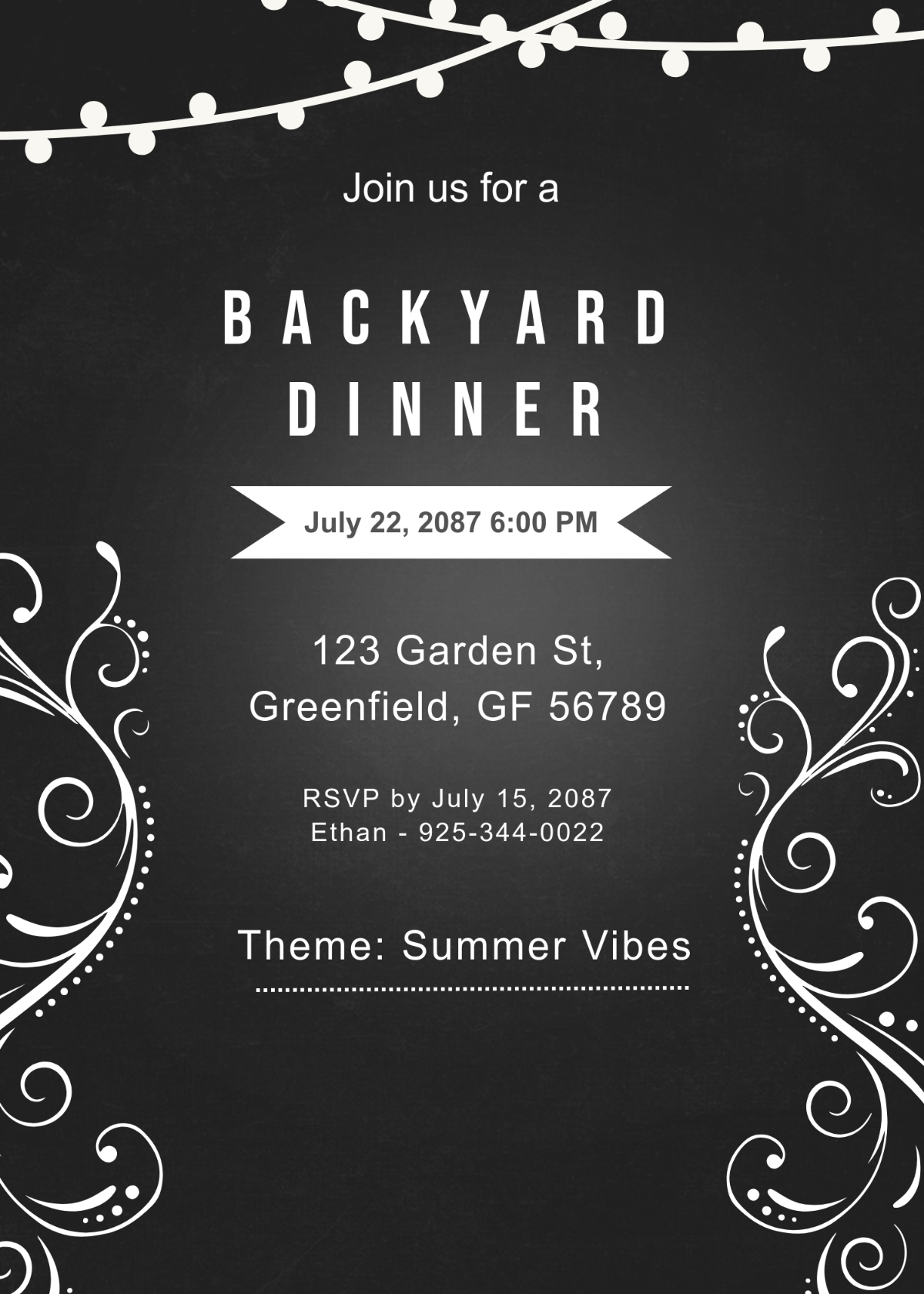 free dinner invitation template word