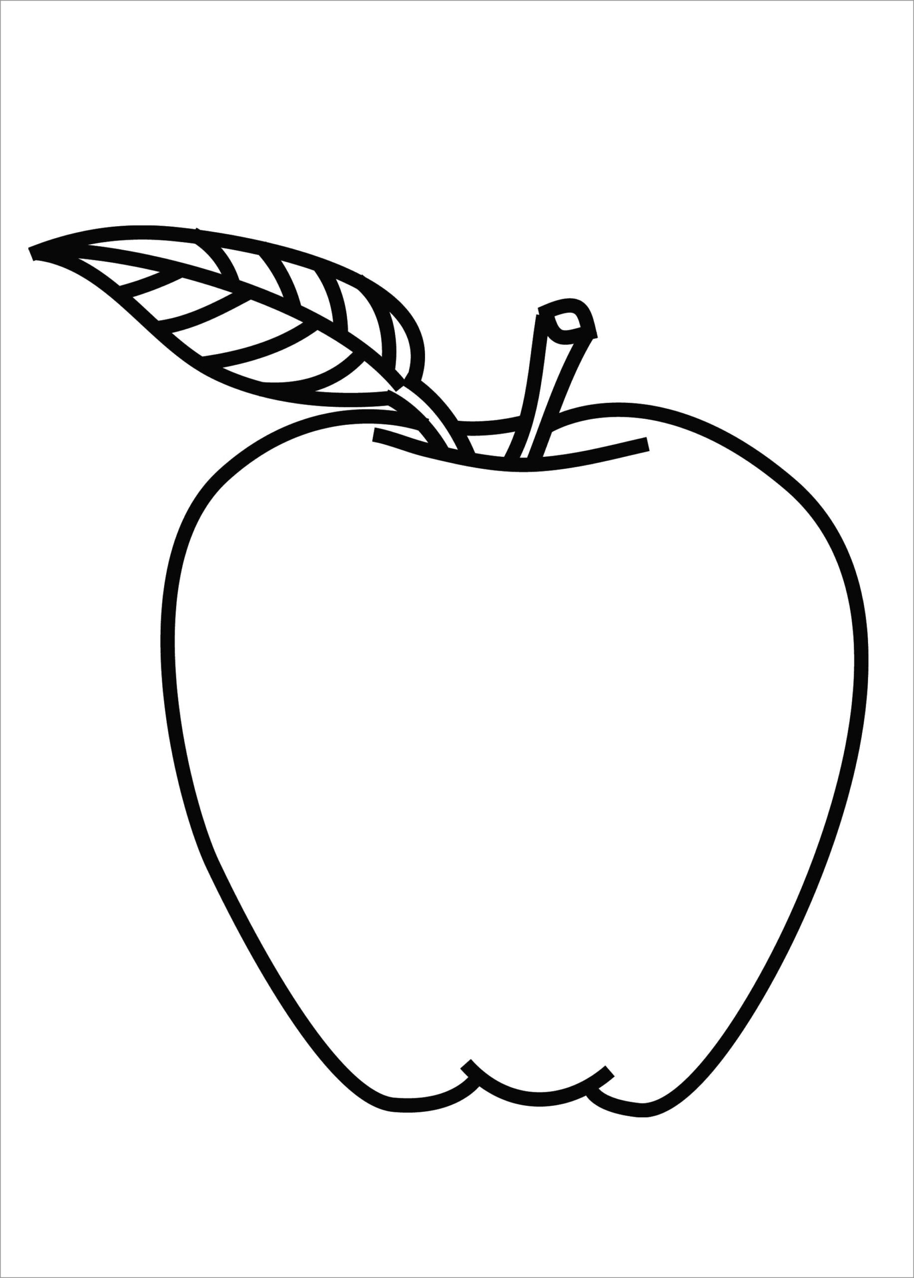 Coloring Page Apple