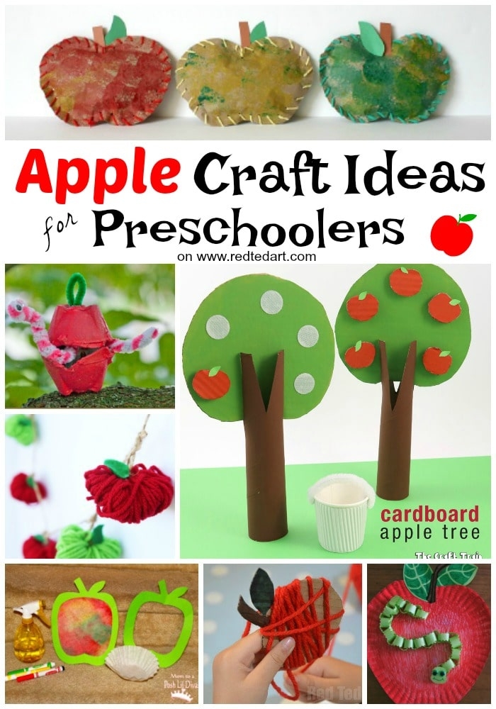 Apple Crafts Preschoolers Red Ted Art 39 s Blog